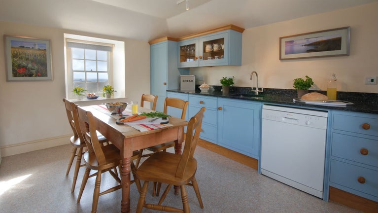 The kitchen at Chenhalls Barn, Falmouth, Cornwall